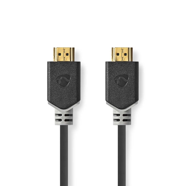 Nedis Premium High Speed ​​HDMI ™ kabel med Ethernet | HDMI™ Stik | HDMI™ Stik | 4K@60Hz | 18 Gbps | 5.00 m | Runde | PVC | Antracit | Box