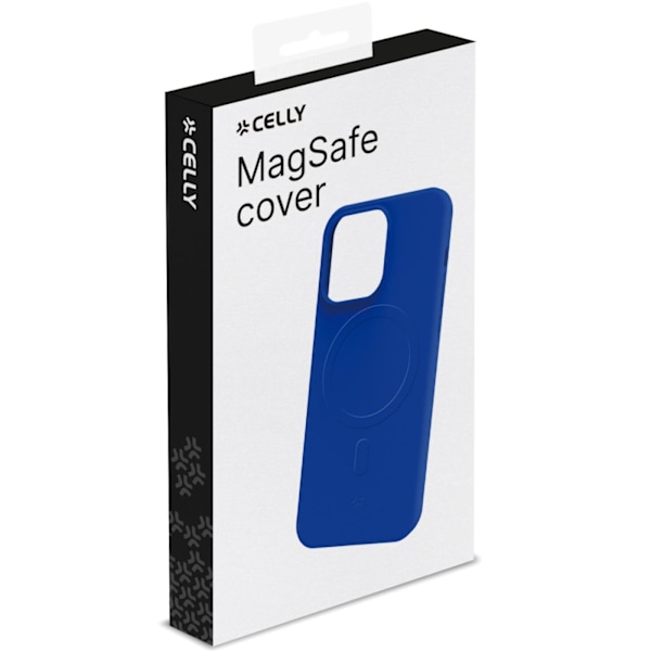 Celly Cromomag Soft rubber case MagSafe iPhone 15 Pro Blå Blå