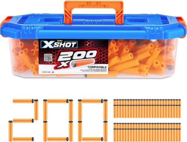 Foam darts compatible with NERF, 200 pcs