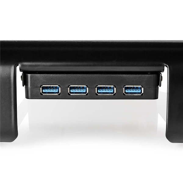 Nedis Skärmfäste | Ergonomi: Yes | Maximal bärförmåga: 18 kg | Universella | USB-hubb | Justerbar höjd: Nej