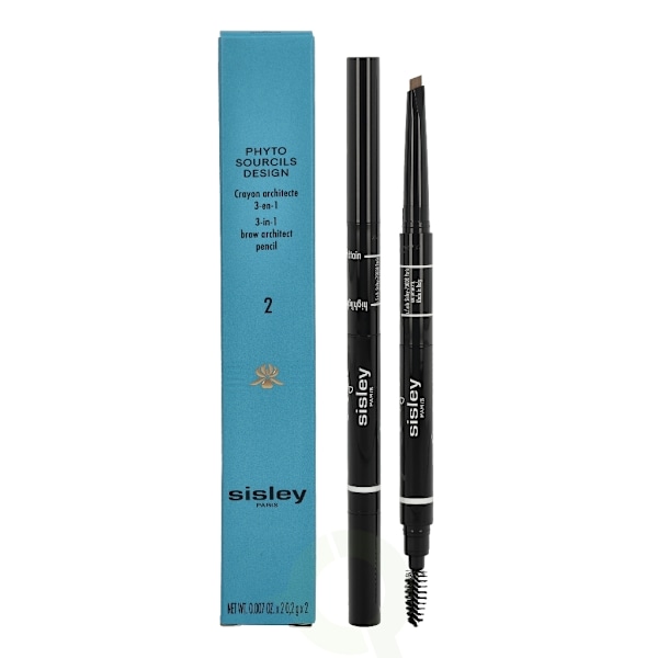 Sisley Phyto Sourcils Design 3-In-1 Brow Architect Pencil 0.4 g #2 Chatain