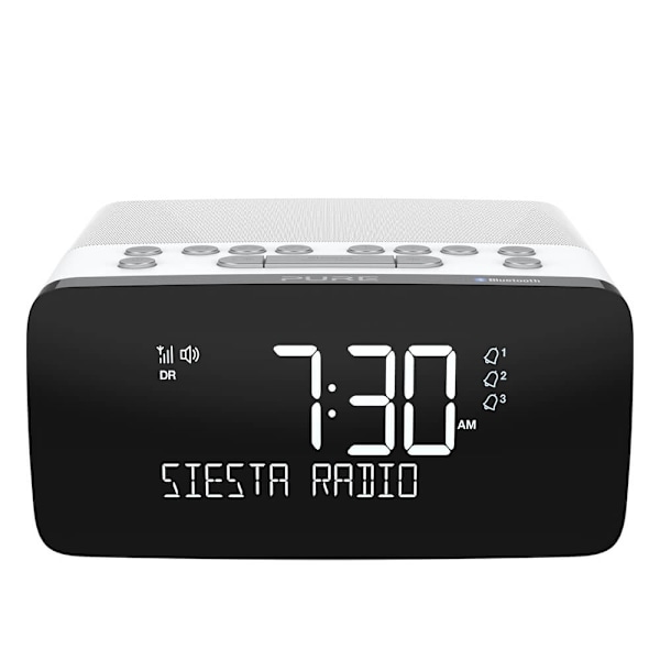 PURE FM/DAB/DAB+/BT/Qi Siesta Charge Clockradio Polar