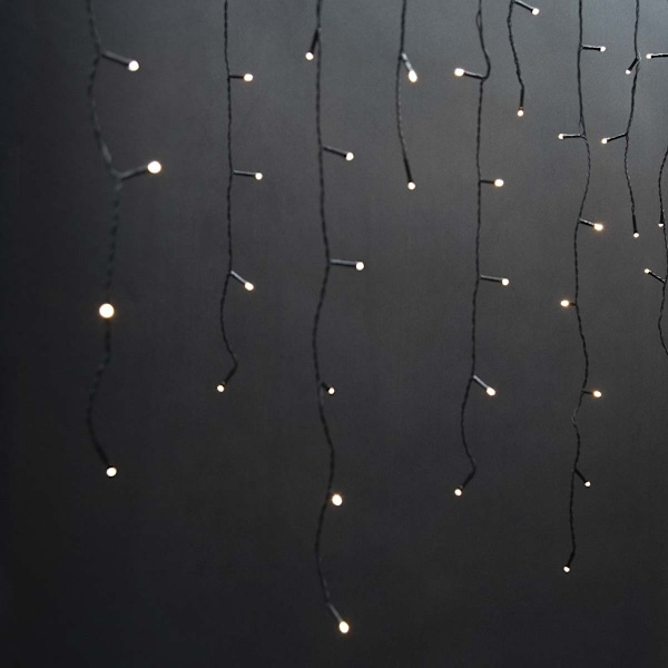 Nedis Koristeellinen Jääpuikko Valot | 180 LED's | Lämmin Valkoinen | 5.90 m | Kevyet vaikutukset: 7 | Verkkovirtakäyttöinen