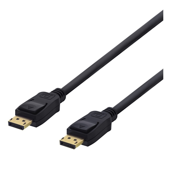 DELTACO DisplayPort-kabel, 5m, 4K UHD, DP 1.2, svart