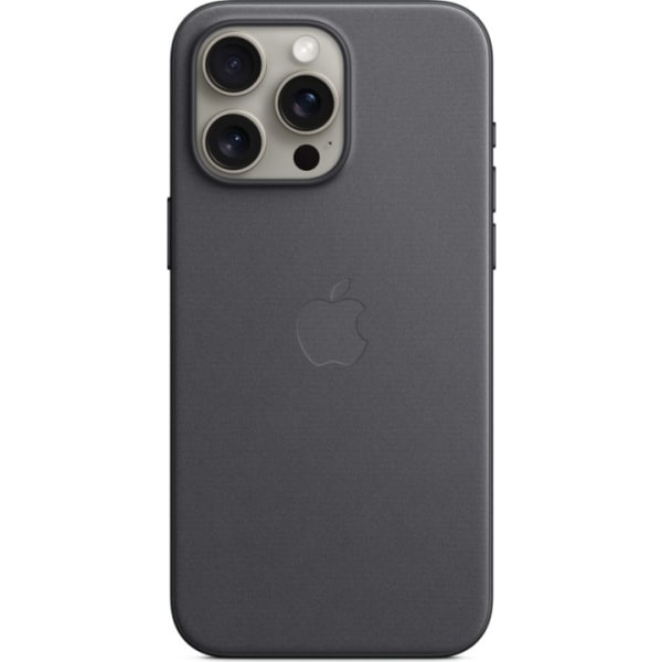 Apple iPhone 15 Pro Max FineWoven kotelo MagSafella, musta Svart