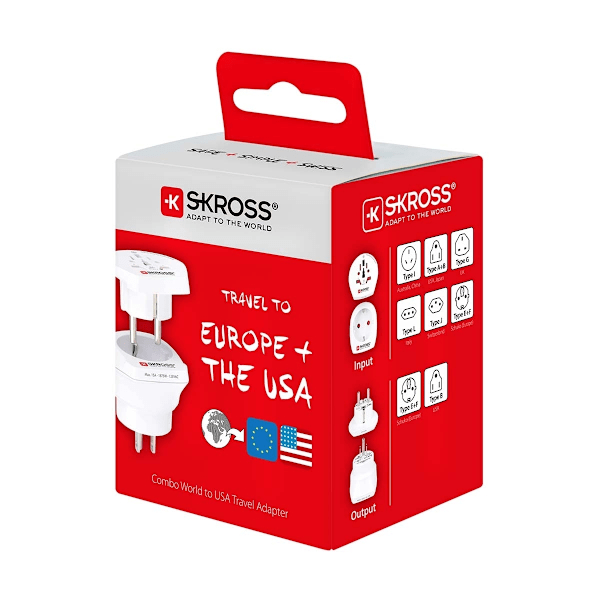 SKROSS Rese Adapter Combo - World-to-USA Jordad
