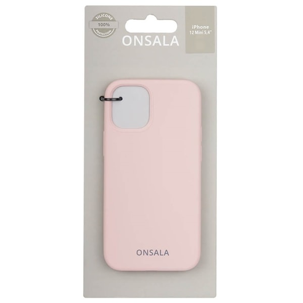 Onsala Mobilskal Silikon Sand Pink - iPhone 12 Mini Rosa