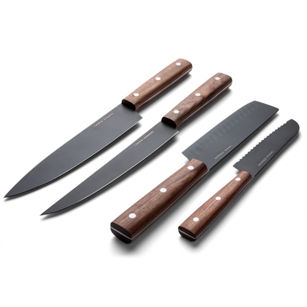 Orrefors Jernverk, Knivset Askträ, 4-Pack