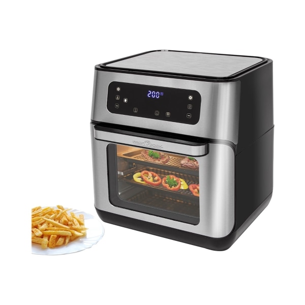 ProfiCook PC-FR 1200 H Airfryer 1500W Rustfrit stål/sort