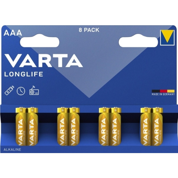Varta Longlife AAA 8 Pack (B)