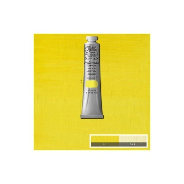 WINSOR Proff. acrylic 200ml lemon yellow 346