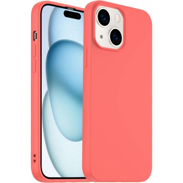 Silikonskal till iPhone 15 Pro, Korall Orange