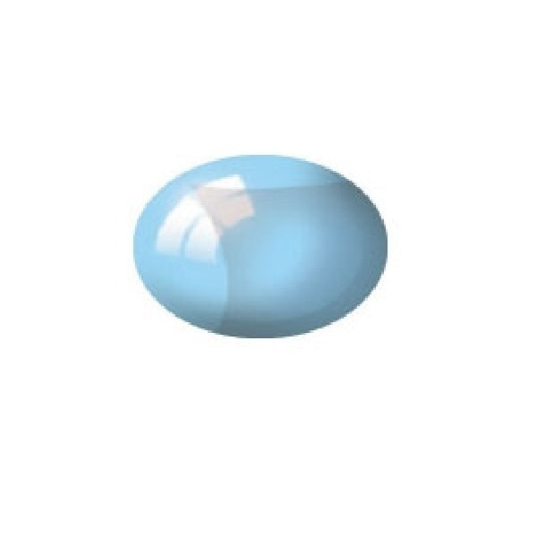Revell Clear Blue Aqua Color Acrylic - 18ml Blå