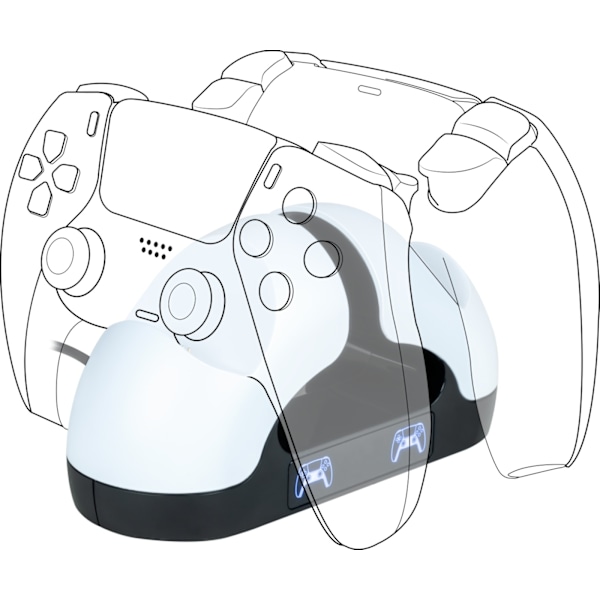 BigBen Interactive Bigben Dual Charging Station -lataustelakka, PS5