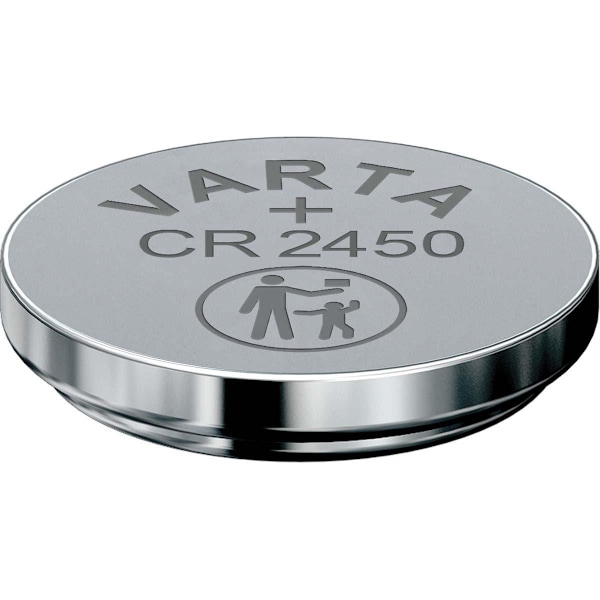 Varta Litiumnappiparisto CR2450 | 3 V DC | 570 mAh | 1 - Läpipainopakkaus | Hopea