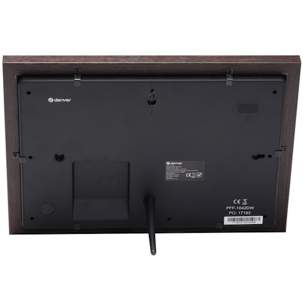Denver Smart fotoram 10,1" Wifi FRAMEO programvara PFF-1042DW Mörkt trä