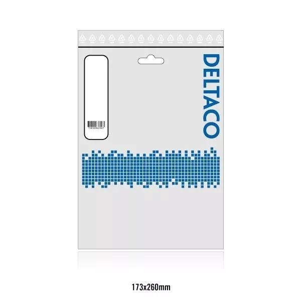 DELTACO HDMI til DVI kabel, 19-pin-DVI- D Single Link, 1m, sort/hvid