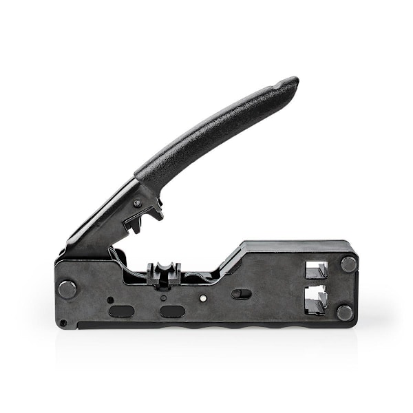 Nedis Crimp Tang | CAT5 / CAT5e / CAT6 / CAT6a / CAT7 / RJ12 / RJ45 | Klipper / Plier | ABS / Stål | Sort