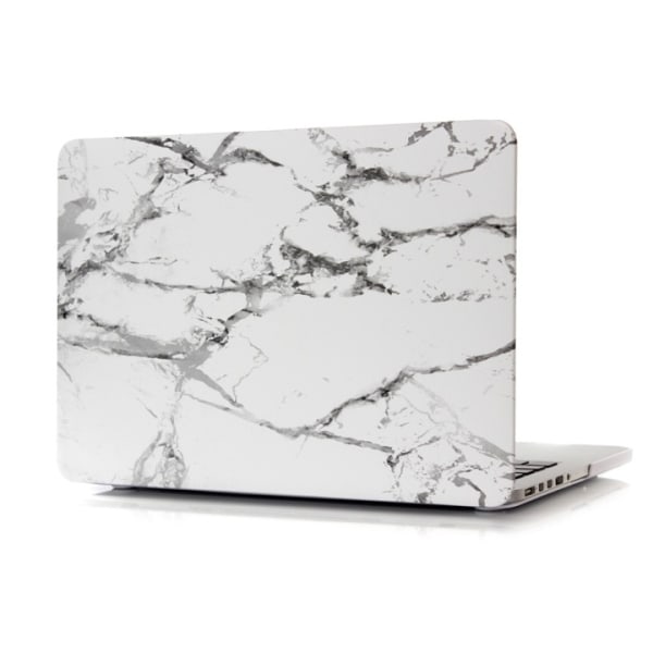 Kova muovikuori MacBook Air 13,3" A1466/A1369:lle, marmori (valkoinen)
