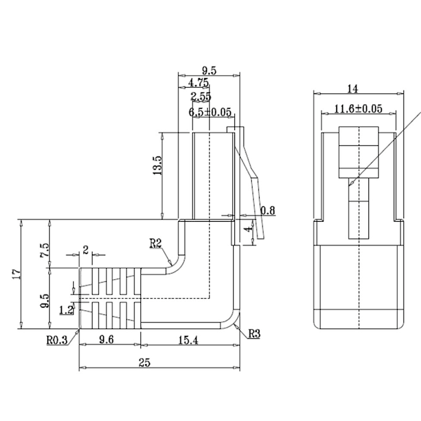 Goobay Netværkskabel CAT 5e vinklet 2x 90°, F/UTP, hvid, 5 m kobberbeklædt aluminiumleder (CCA), 2x RJ45-stik 90 ° (8P8C)