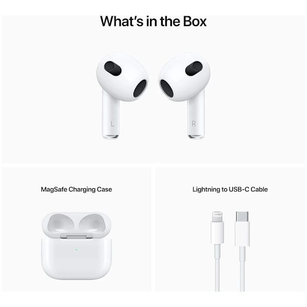 Apple AirPods (3rd Generation) med MagSafe-laddetui Vit