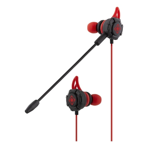 DELTACO GAMING In-ear headset with detachable microphone and earwings