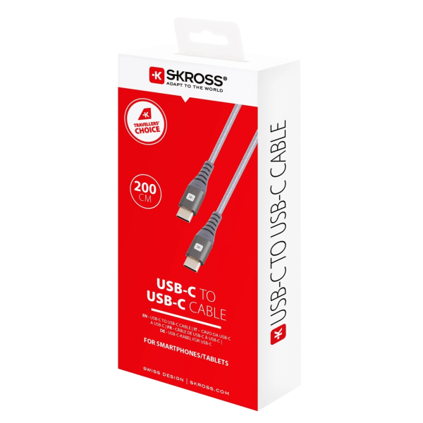 SKROSS USB-C to USB-C Cable - 200 cm