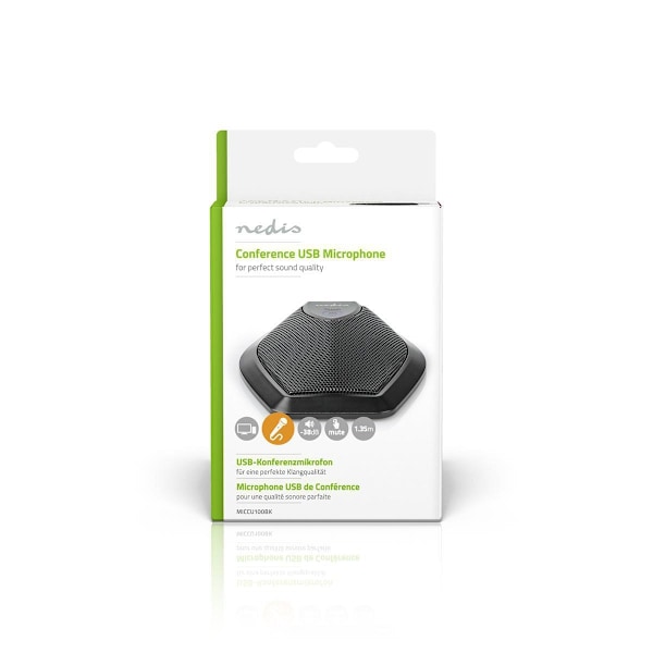 Nedis Mikrofon | Används för: Dator / Skrivbord | Trådbundet | 1x USB