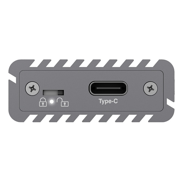 External Type-C™ aluminium enclosure for M.2 NVMe SSD