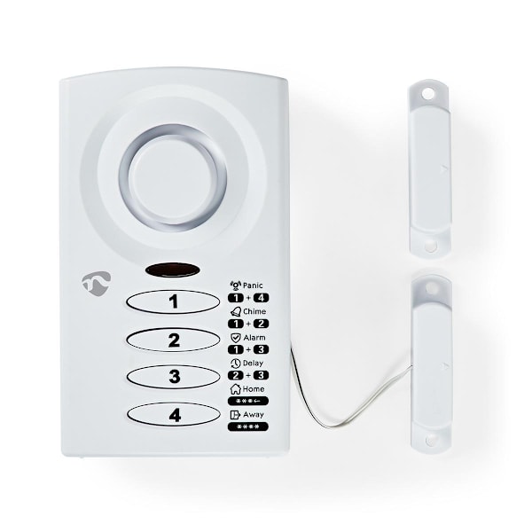 Nedis Dörr Fönster Alarm | Batteridriven | 3x AAA/LR03 | 85 dB | Vit
