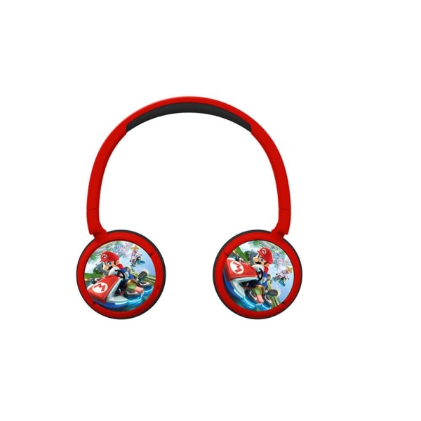 Super Mario Høretelefoner On-Ear Junior Trådløs 85dB/95dB Super Röd