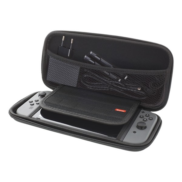 DELTACO GAMING hårt skyddsfodral för Nintendo Switch, 10 platser för spel