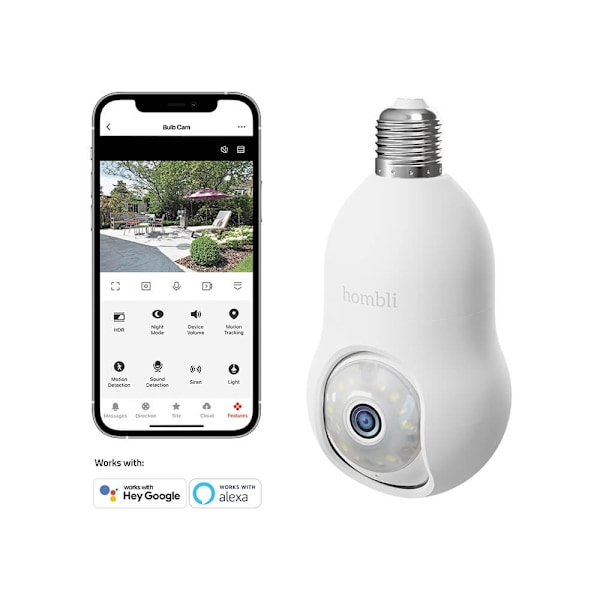 Hombli Smart Bulb Cam  White