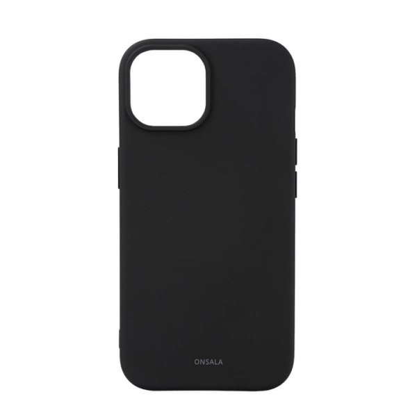 ONSALA Back Sil Touch Recycled MagSerie iPhone 15 Black Svart