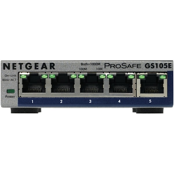 Netgear GS105E-200PES nätverksswitchar hanterad L2/L3 Gigabit Ethernet (10/100/1