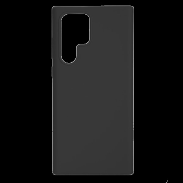 essentials Samsung Galaxy S22 Ultra silicone back cover,Black Svart