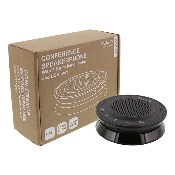 DELTACO Office, speakerphone, USB, UC/Skype