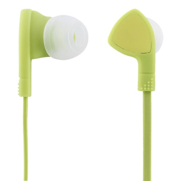 STREETZ in-ear headset, 1-button remote, 3.5mm, microphone, lime Grön