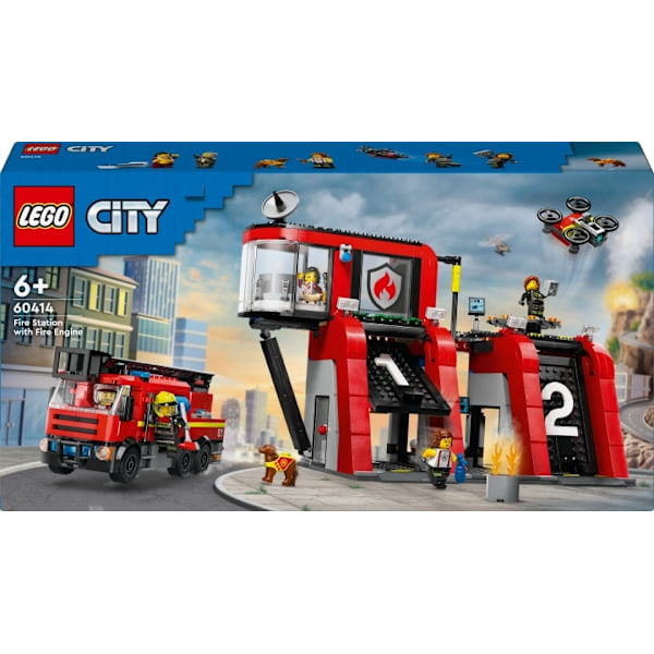 LEGO City Fire 60414  - Paloasema ja paloauto