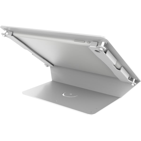Desktop stand for 9,7" iPads, 125 angle, aluminium, white