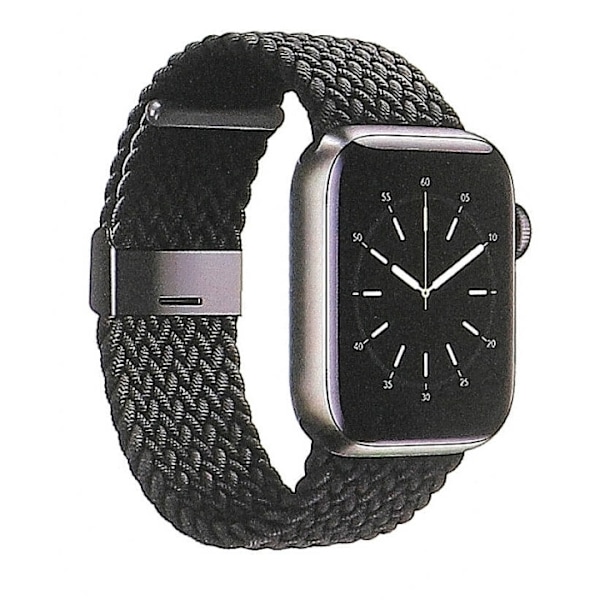 GEAR Watcharmbånd Flettet SORT Apple Watch 38/40/41mm