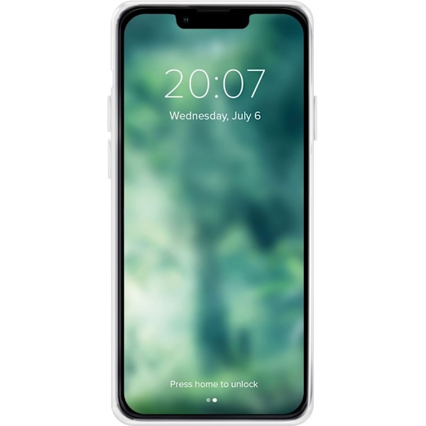 Xqisit Anti Bac Flex-Skal för iPhone 14 Plus, Clear Transparent