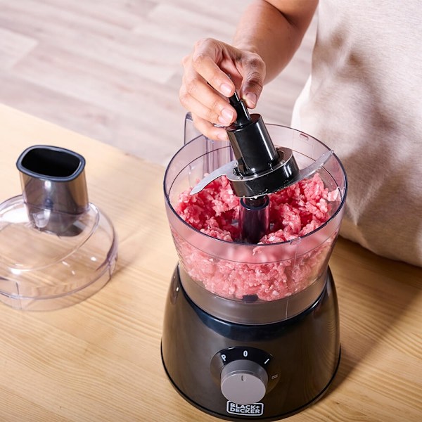 BLACK+DECKER Foodprocessor 600W Sort