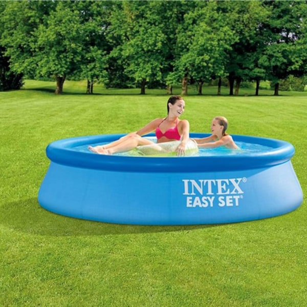 Intex Easy Set, Uppblåsbar Pool + Pump, 244x61cm, 1900 liter