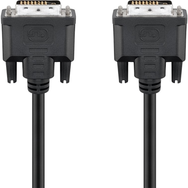 Goobay DVI-D Full HD-kabel Dual Link, Nickel DVI-D-kontakt Dual Link (24 + 1 pin) > DVI-D-kontakt Dual Link (24 + 1 pin), 5 m
