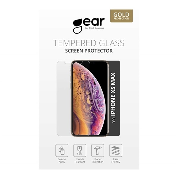 GEAR Glass Prot. 3D iPhoneXs Max 6,5\" Transparent