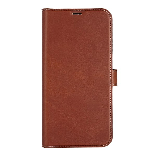 Essentials iPhone 14 Plus Leather wallet,detachable,Brown Brun