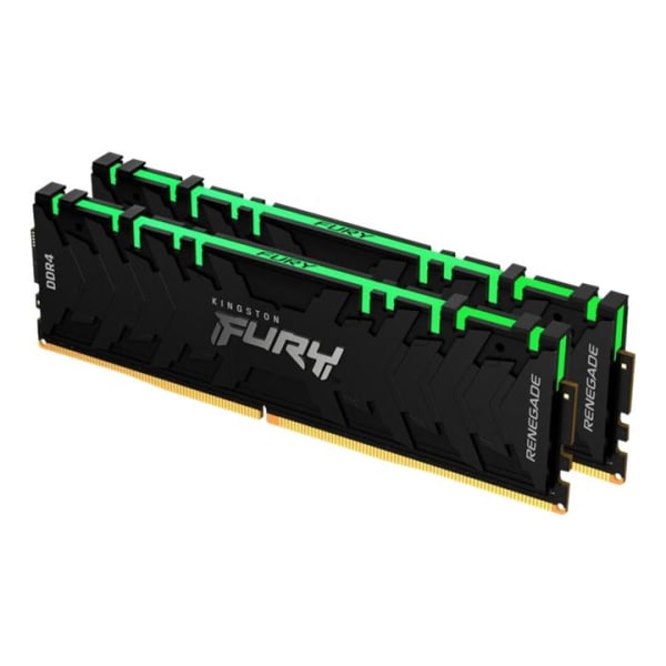 Kingston 16GB 3200MHz DDR4 RAM-minnen CL16 DIMM (Set med 2st) FURY Renegade RGB