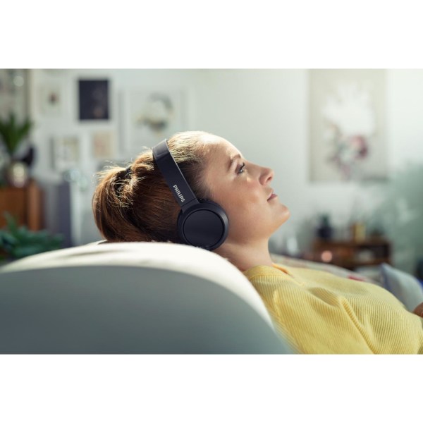 On-ear Bluetooth Hörlurar Svar Svart