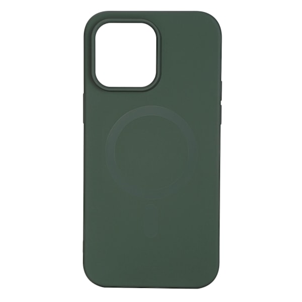 Essentials iPhone 14 Pro Max Silicone Mag back cov,Green Grön